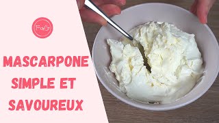 RECETTE MASCARPONE MAISON  Comment faire du mascarpone maison  Recette du mascarpone maison [upl. by Trevar]