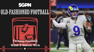 Fantasy Football Week 9 Waiver Wire Pickups and Week 8 Recap [upl. by Ahsimet]