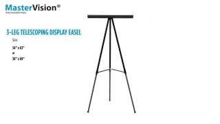 MasterVision 3Leg Telescoping Display Easel [upl. by Calvinna837]