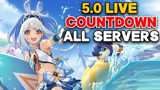 Genshin Impact 50 Countdown ALL SERVERS  Mualani Banner Countdown  Natlan Release Countdown [upl. by Alaikim]