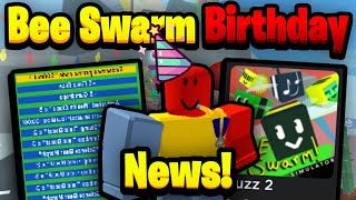 Bee Swarm ANNIVERSARY  Upcoming News  Bee Swarm Simulator [upl. by Felicio]