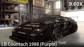 CSR2 LB Countach 1988 Purple Star • tune amp shift pattern • 960X [upl. by Yseulta]