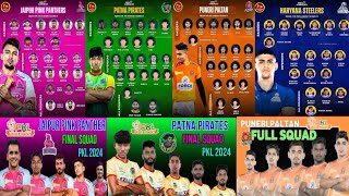 Pro Kabaddi Season 11quotJaipur Pink PanthersquotPatna piratesquotpuneri Paltan aur Tamil thalaivas all team [upl. by Naihtniroc]