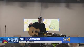 VIDEO Neil Diamond Sings For Lake Christine Firefighters [upl. by Malinowski]