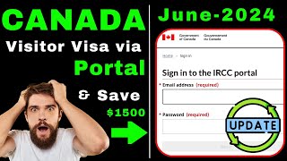 🇨🇦 How to Apply Canada Visitor Visa via Portal canadavisitorvisa portal [upl. by Hurd]