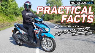 MODENAS KARISMA 125S PRACTICAL FACTS  PERFORMANCE FEATURES amp VALUE FOR MONEY  AFFORDABLE SCOOTER [upl. by Gilder]