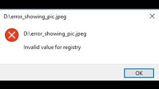 Fixing Windows Start menu  Invalid value for Registry WINDOWS 10 [upl. by Denison]