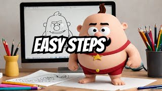 Drawing Captain Underpants in 15 Easy Steps  Art Challenge [upl. by Yellac432]