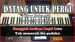 DATANG UNTUK PERGI  Elvy Sukaesih  Karaoke Dangdut Cover Korg Pa3X [upl. by Enohpesrep323]