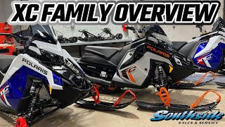 POLARIS SNOWMOBILE XC FAMILY OVERVIEW XC 129137 AND 146 WHAT MAKES AN XC DIFFERNET ENTRY LEVEL [upl. by Eleanora559]