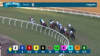 Yerwanthere IRE wins race 8 at Del Mar 111524 [upl. by Adarbil]