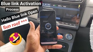 Hyundai Creta Blue link Activation process amp Hello Blue link open sunroof 🤩🤩💥 in తెలుగు లో [upl. by Morette]