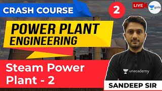 Steam Power Plant  2  Power Plant Engineering  Lec  2  GATE ME 2021 Free Crash Course [upl. by Adaner]