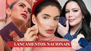 TESTEI AS NOVIDADES DE BRUNA TAVARES E MARI SAAD PowderSkin e Face It All [upl. by Durrell]