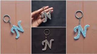 Alphabet Keyring Making  Handmade Keychain  NK Creation Noorjahan [upl. by Dunning]