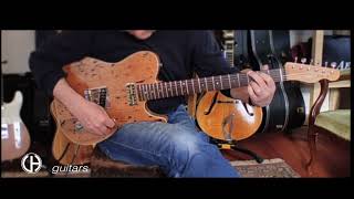 Lollar vintage T  gold foil pickups on selfmade Telecaster douglas fir demo [upl. by Howenstein]