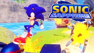 Sonic Sapphire Sonic Venture Inspired Fangame [upl. by Donohue548]