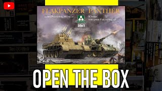 OPEN THE BOX Flakpanzer Panther Coelian Takom Model 2105 135 [upl. by Akyeluz]