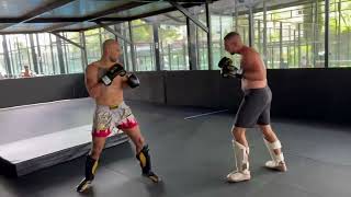 Andrew Tate Vs Luke Barnatt Kickboxing Sparring Session [upl. by Siobhan]