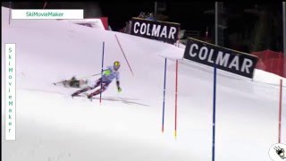 Marcel Hirscher Drohnencrash SL Madonna di Campiglio [upl. by Nortyad72]