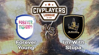 Forever Young vs Im With Stupa  Civilization 6 Civ Premier League [upl. by Kreindler880]