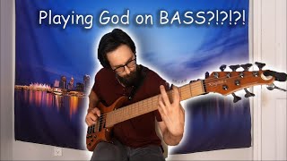 Playing God by Polyphia but its on 6string BASS [upl. by Novaat431]