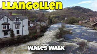 Llangollen Walk English Village Walks visits Wales [upl. by Eniger]