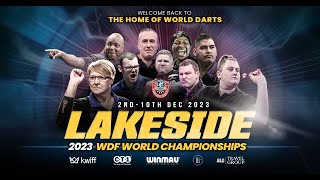 WDF World Darts Championship Live Session 15 2 10 December 2023 [upl. by Kerwon]