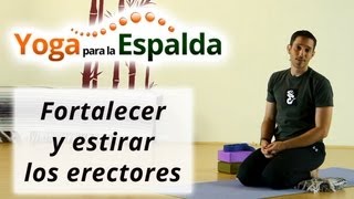 yoga para la espalda ¿Cómo fortalecer y estirar los erectores [upl. by Island]