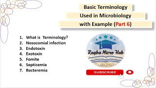 Basic Terminology used in Microbiology with Example part6raqbamicrohubmicrobiologybasicterms [upl. by Ppik801]