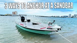 How to Anchor Your Boat at the Beach or Sandbar [upl. by Monteria]