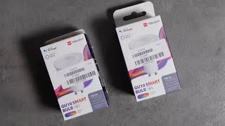 Yeelight GU10 Smart Bulbs W1Unboxing [upl. by Aksel]