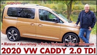 VW Caddy 5 20 TDI 122 PS  Probefahrt im neuen Caddy 2020 Test Preis Platz Fahren Review Deutsch [upl. by Marlon537]