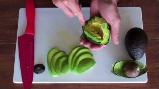 How to Cut Perfect Avocado Slices [upl. by Nylcsoj380]