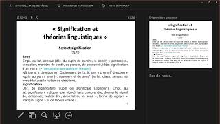 Signification et théories linguistiques 20242025 Cours n°1 [upl. by Aikimat]