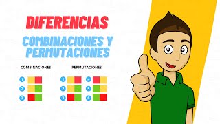 DIFERENCIA ENTRE COMBINACIONES Y PERMUTACIONES Super facil  Para principiantes [upl. by Eiramanitsirhc]