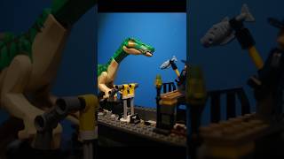 Transporting Baryonyx goes wrong legostopmotion legodinosaurs legojurassicworld [upl. by Zurkow]