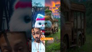 🔥Cat Fire Truck 🚛 funny recation short green screen funny cat catoon search viralshorts [upl. by Darrick]