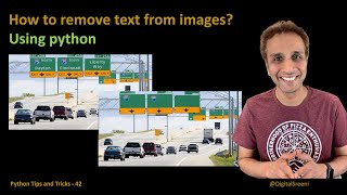 How to remove text from images using python [upl. by Meuse]