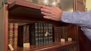 Mahogany Barrister Bookcase with Three Sections Circa 1910 [upl. by Anahsirk]