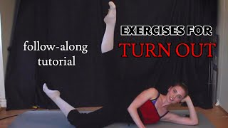 exercises to increase your TURN OUT in 30 MINS followalong with me [upl. by Ahseinar]