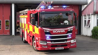 Merthyr Tydfil WS26P1 Turnout 2020 Scania P280  South Wales Fire amp Rescue [upl. by Marci626]