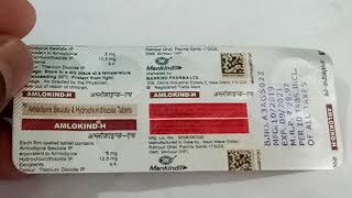 AmlokindH 1255 mg Tablet  Uses Dosage Side Effects in hindi [upl. by Nairam]