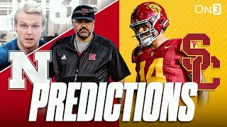 Nebraska Cornhuskers vs USC Trojans PREDICTION amp Preview  Matt Rhules New OC Lincoln Riley New QB [upl. by Kos]