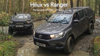 Parkwood Offroad Centre Nov 22 Hilux Vs Ranger [upl. by Vanhomrigh]