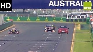 Red Bull F1 vs V8 Supercar vs C63 AMG 2014 Melbourne Australia [upl. by Alanson]