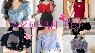 💞BEAUTIFUL KOREAN TOP COLLECTION FOR 👸🧚‍♀️ GIRLS 💕💟 TOPS 💟fashion shopping girls watch [upl. by Richman]