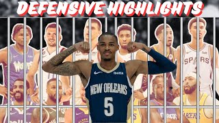 Dejounte Murray BEST Defensive Highlights  New Orleans Pelicans [upl. by Lissak]