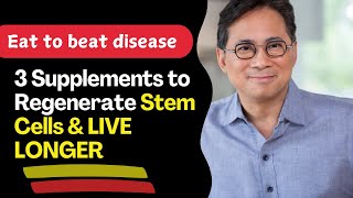 3 Supplements to Regenerate Stem Cells amp LIVE LONGER 🔥 Dr William Lis Top 3 Vitamin Choices [upl. by Relyat]