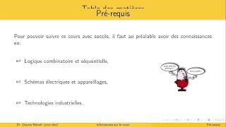 Présentation du Cours quotAutomatisme Industrielquot [upl. by Yovonnda]